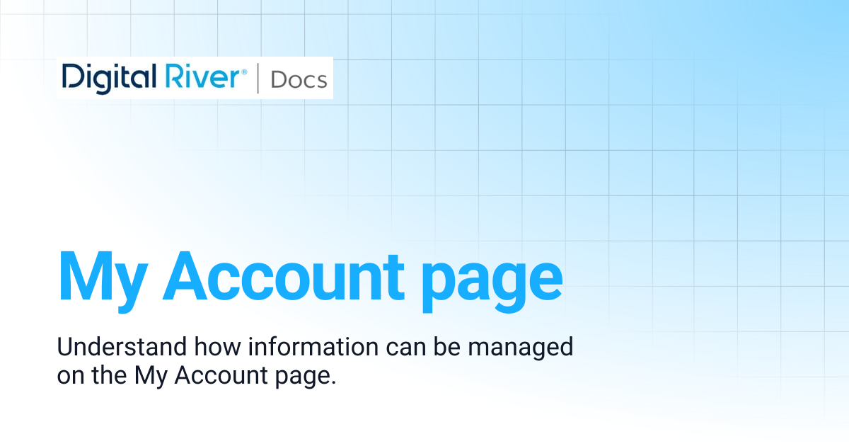 My Account page | Adobe Commerce Extension