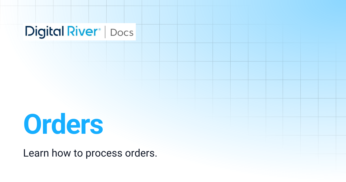 Orders | Commerce API