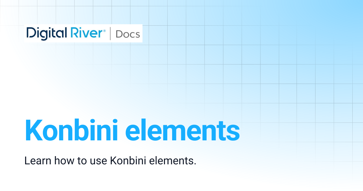 Konbini elements | Commerce API