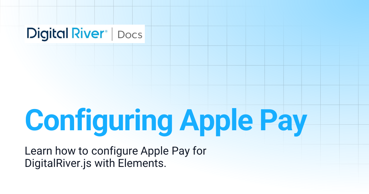 Configuring Apple Pay | Commerce API