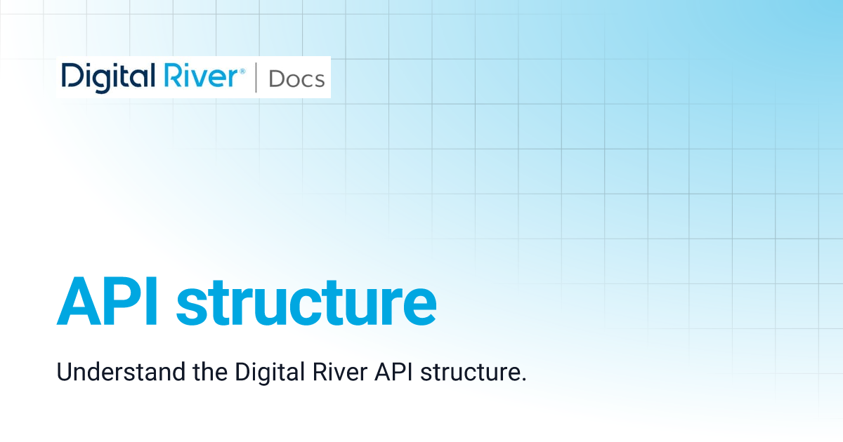 API structure | Digital River API references