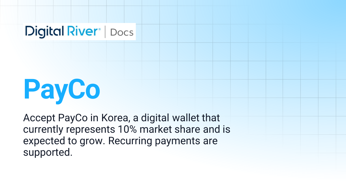 PayCo | Digital River API