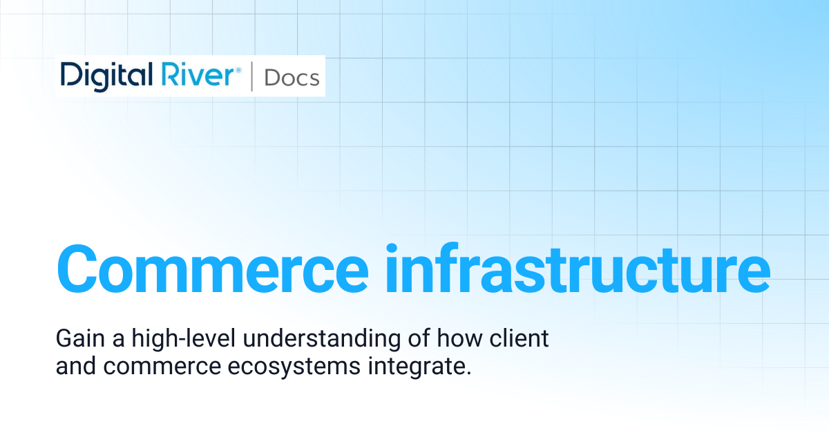 Commerce infrastructure | Digital River API
