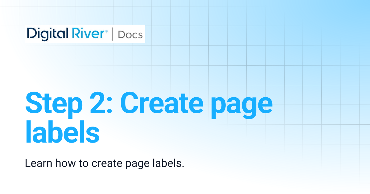 Step 2: Create page labels | Salesforce B2B Commerce App 2.1.0 ...