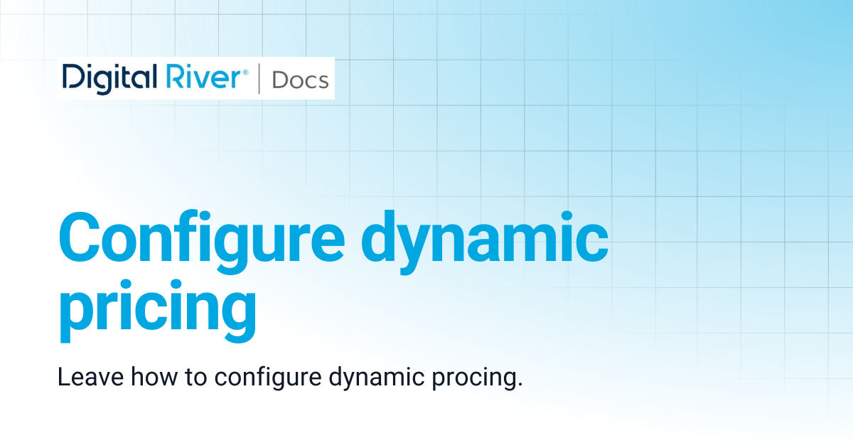 Configure dynamic pricing | Salesforce B2C LINK Cartridge 3.2 ...