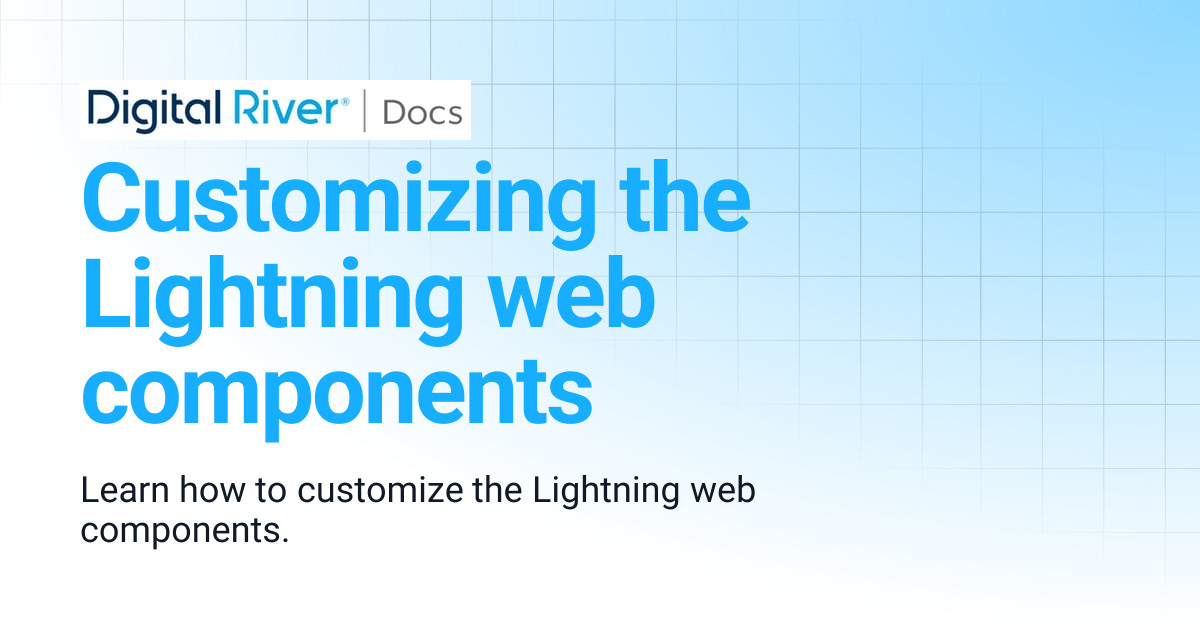 Customizing the Lightning web components | Salesforce Lightning B2B ...