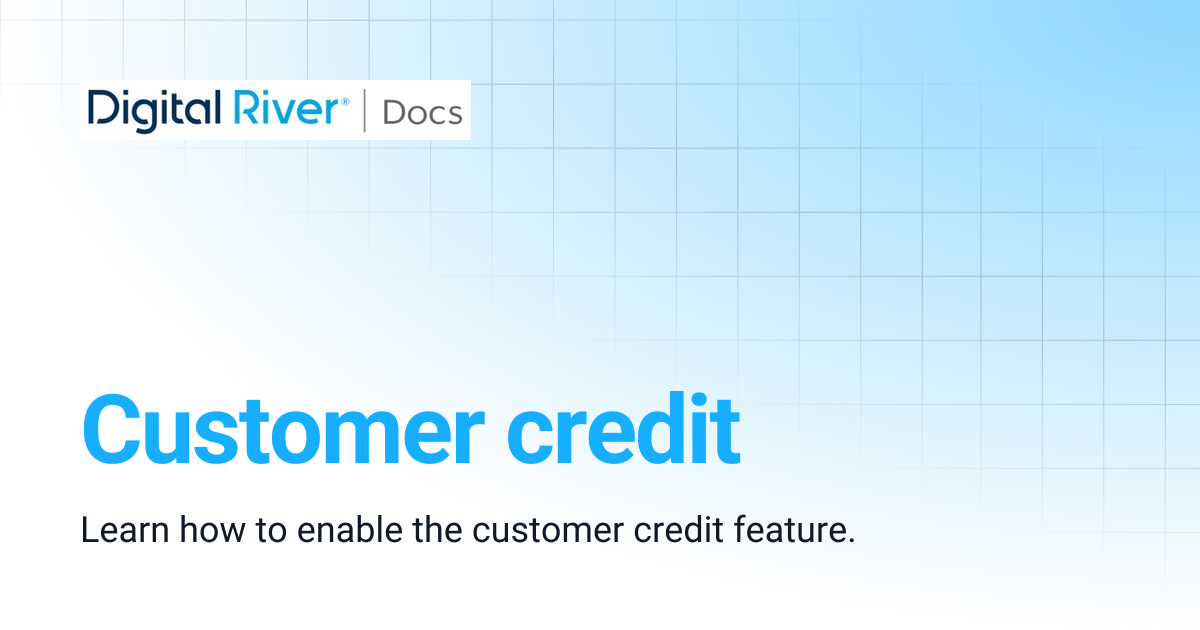 Customer credit | Salesforce Lightning B2B Commerce App 1.6 ...