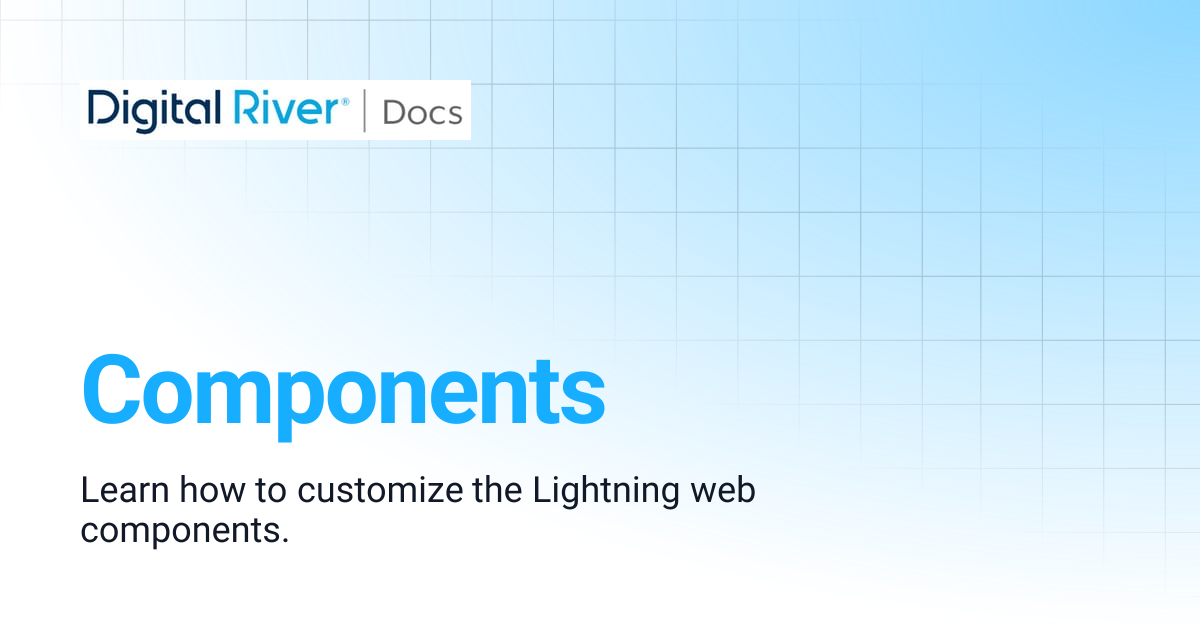 Components | Salesforce Lightning B2B Commerce App