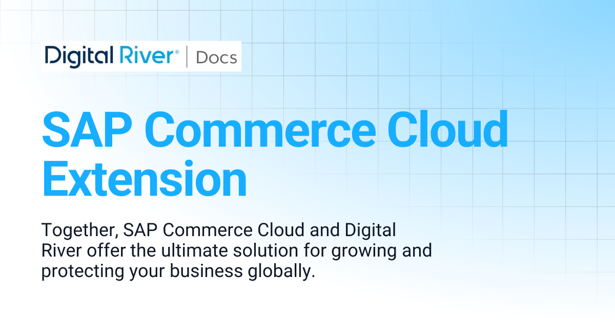 SAP Commerce Cloud Extension